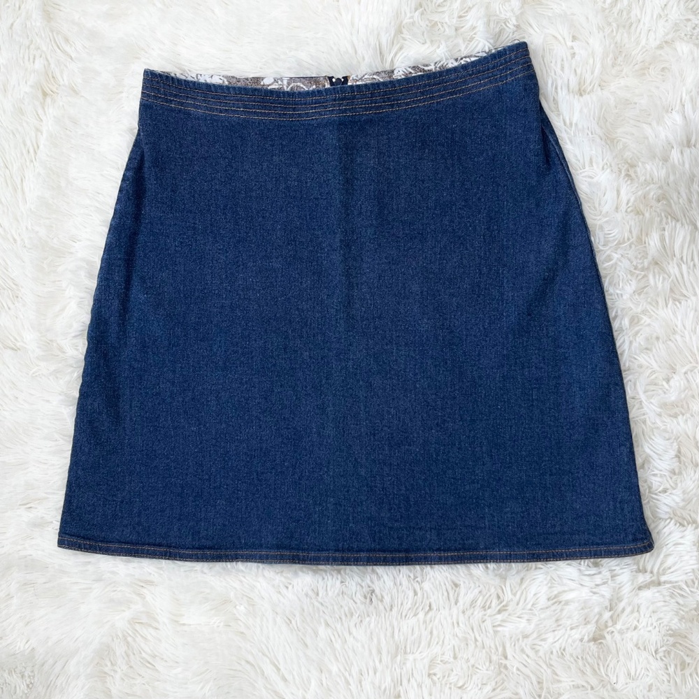 Water Girl by Patagonia Stretch Denim Jean Skirt Size 4